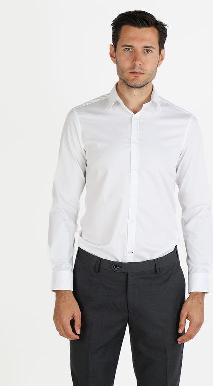 Y.Two Camicia da uomo a maniche lunghe Camicie Classiche uomo Bianco taglia XXL