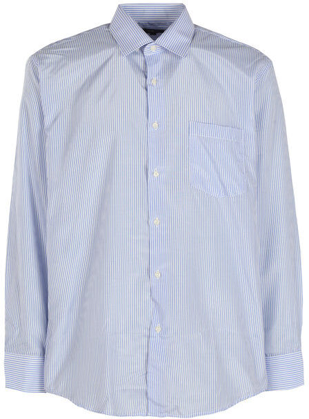 Sky Camicia da uomo a righe sottili regular fit Camicie Classiche uomo Blu taglia M