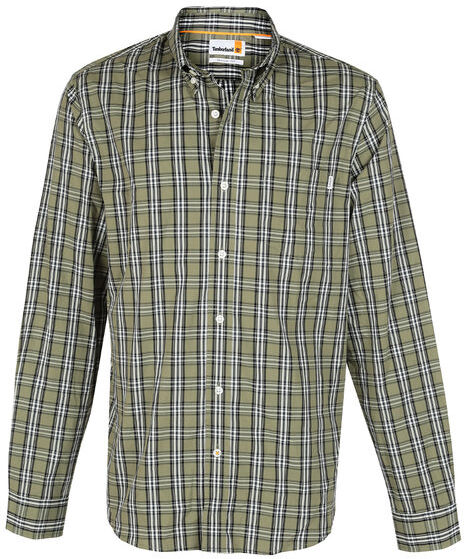 Timberland Camicia da uomo regular fit a quadri Camicie Classiche uomo Verde taglia XL