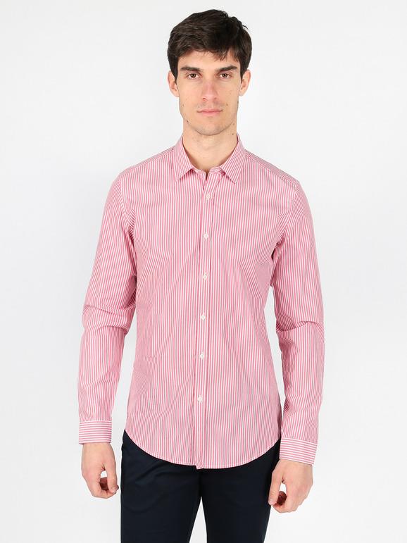 Enos Camicia slim fit a righe Camicie Classiche uomo Rosa taglia XXL