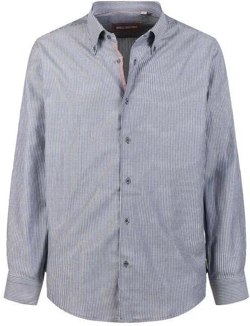 Fb Camicia slim fit da uomo a righe Camicie Classiche uomo Blu taglia S