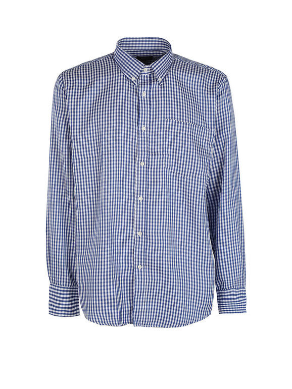 Sky Camicia uomo a quadretti regular fit Camicie Classiche uomo Blu taglia M