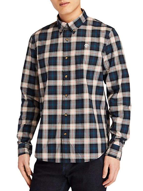 Timberland Camicia uomo a quadri slim fit Camicie uomo Multicolore taglia L