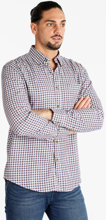 Coveri Camicia uomo in cotone a quadri Camicie Classiche uomo Rosso taglia XXL