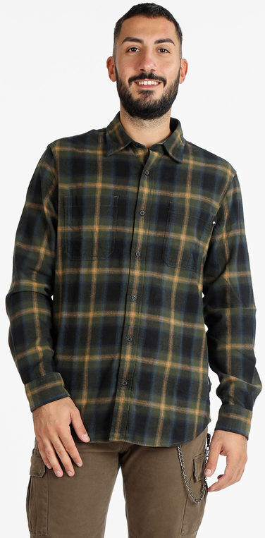 Timberland Camicia uomo in flanella a quadri Camicie uomo Verde taglia L