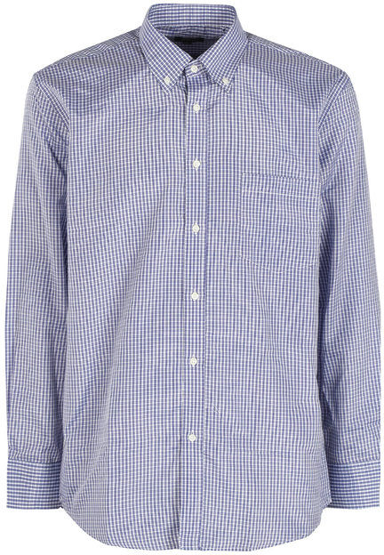 Sky Camicia uomo regular fit a fantasia Camicie Classiche uomo Blu taglia L