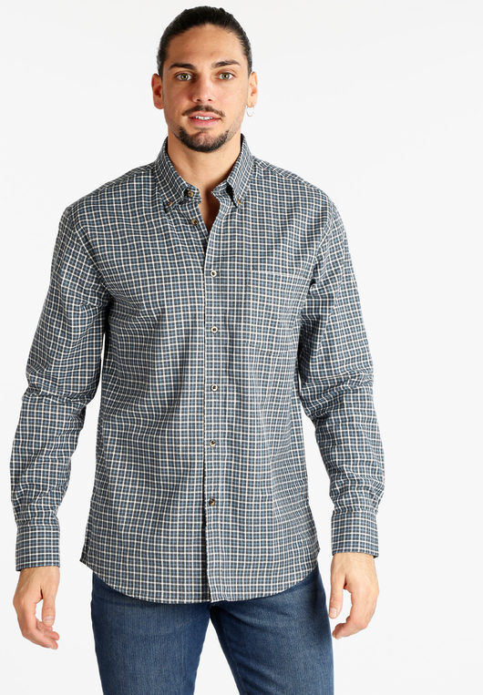 Uvaspina Camicia uomo regular fit a quadretti Camicie Classiche uomo Blu taglia XL