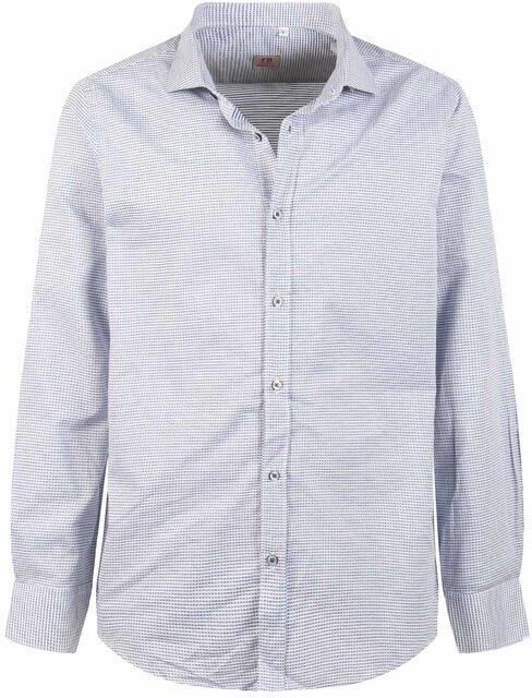 Fb Camicia uomo slim fit manica lunga Camicie Classiche uomo Blu taglia XS