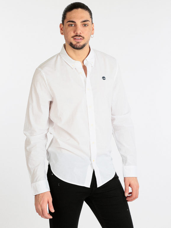 Timberland Camicia uomo slim fit Camicie Classiche uomo Bianco taglia XL