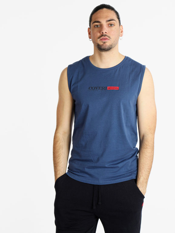 Coveri Canotta da uomo in cotone con scritta T-Shirt Manica Corta uomo Jeans taglia 3XL