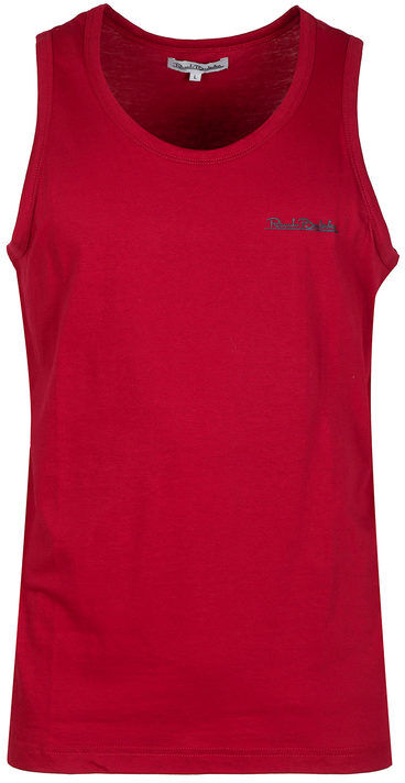 Renato Balestra Canotta da uomo in cotone T-Shirt Manica Corta uomo Rosso taglia XL