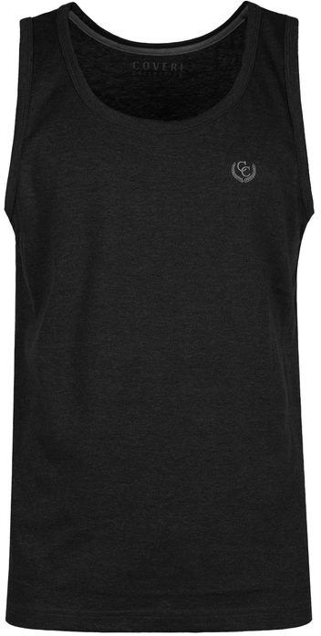 Coveri Canotta da uomo in cotone T-Shirt Manica Corta uomo Nero taglia L