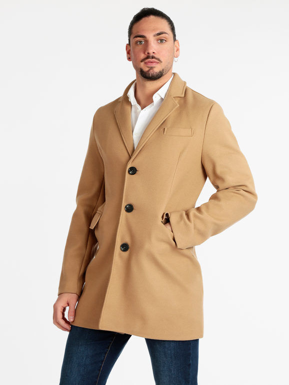 Ange Wear Cappotto classico da uomo Cappotto Classico uomo Marrone taglia L