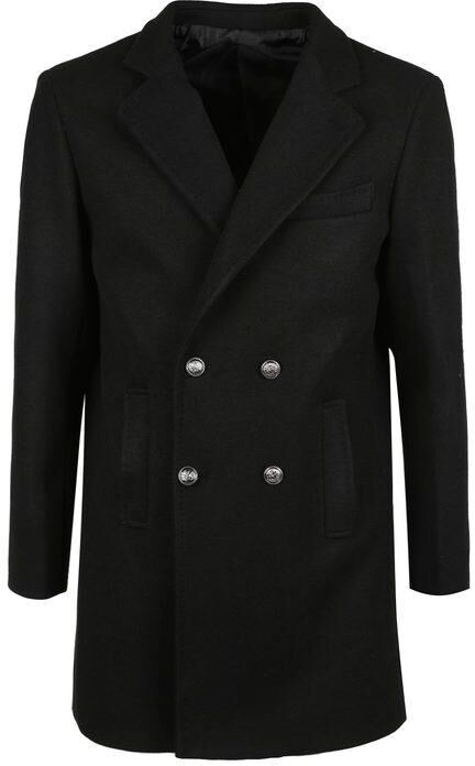 Weway Cappotto doppiopetto uomo Cappotto Classico uomo Nero taglia 50