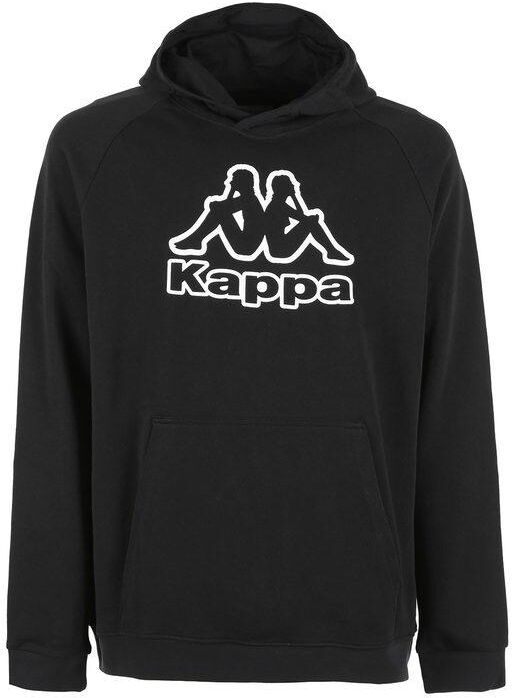 Kappa Felpa leggera con cappuccio e stampa disegno Felpe Leggere uomo Nero taglia XS