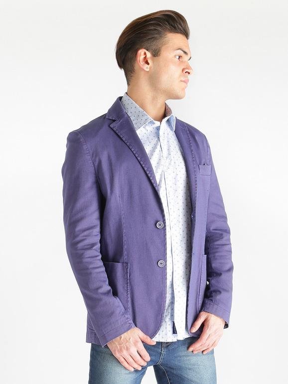 Crocefisso 12 Milano Giacca blazer in cotone Blazer uomo Blu taglia 46