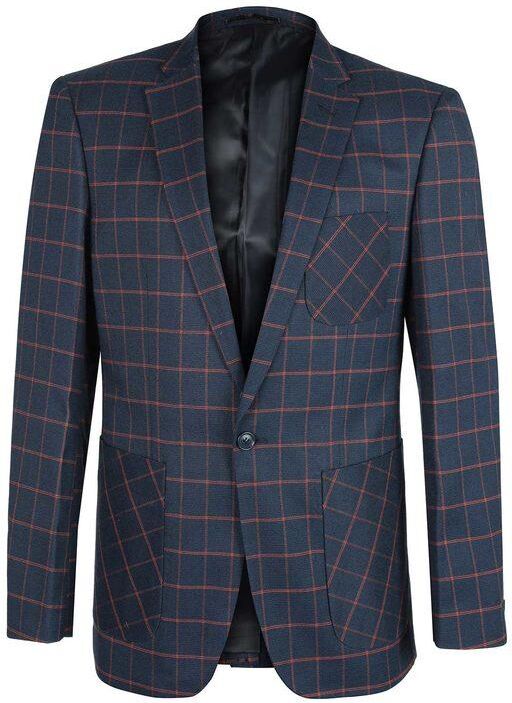 Radaus Giacca classica da uomo a quadri Blazer uomo Blu taglia 52