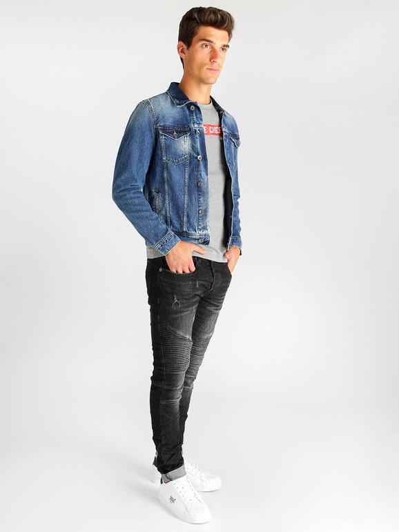 X-Cape Giacca di jeans con tasche Giacche Jeans uomo Jeans taglia S