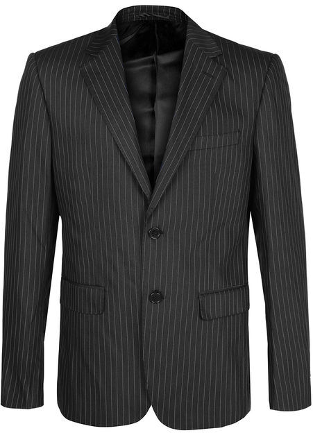 New Marshll Giacca elegante da uomo gessata Blazer uomo Nero taglia 48