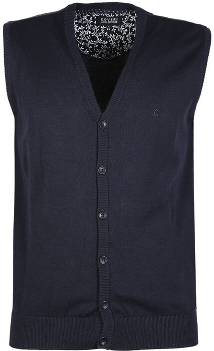 Coveri Gilet uom in maglia con bottoni Cardigan uomo Blu taglia M