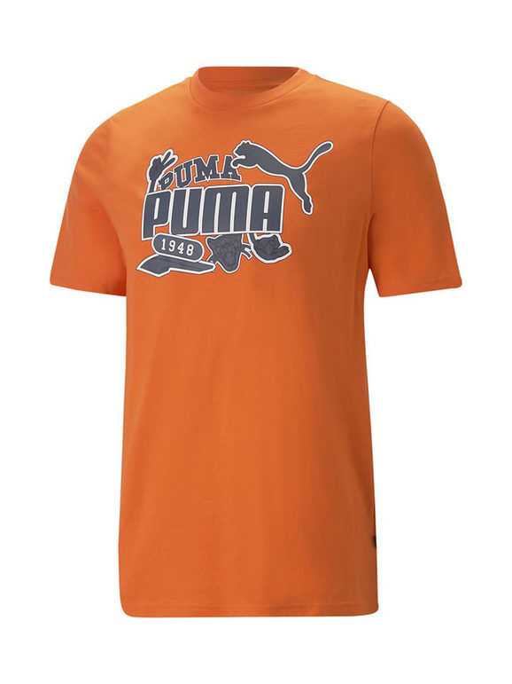 Puma GRAPHICS ICON T-shirt uomo con stampa T-Shirt e Top uomo Arancione taglia L