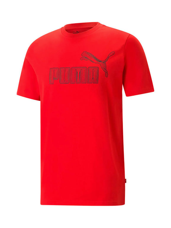 Puma GRAPHICS LOGO T-shirt uomo manica corta T-Shirt e Top uomo Rosso taglia XL