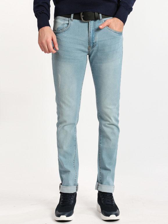 Guy Jeans chiari slavati Jeans Regular fit uomo Jeans taglia 52
