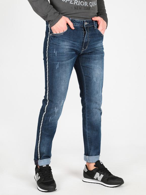 Sex & Jeans Jeans con strisce laterali Jeans Slim fit uomo Jeans taglia 44