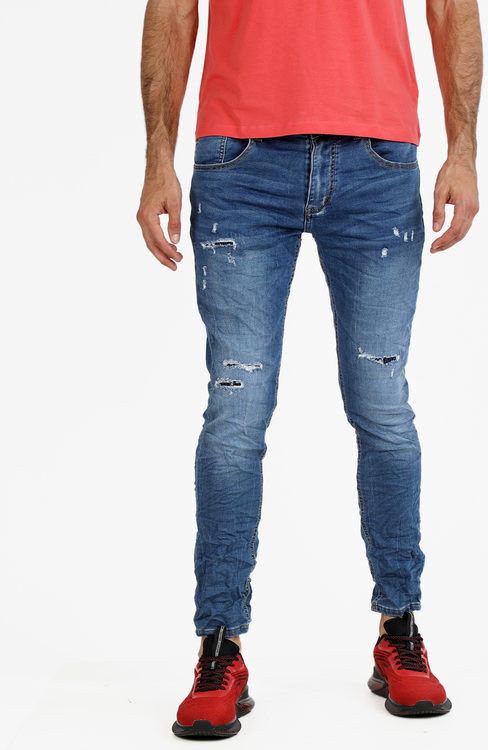 Leox Jeans da uomo con strappi Jeans Slim fit uomo Jeans taglia 30