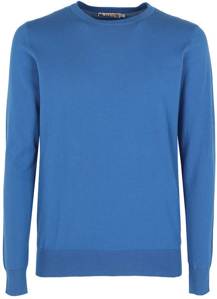 Johnny Looper Maglia girocollo da uomo in cotone Pullover uomo Blu taglia XXL