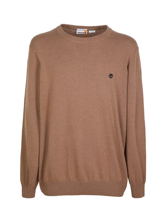 Timberland Maglione girocollo uomo in lana Pullover uomo Marrone taglia L