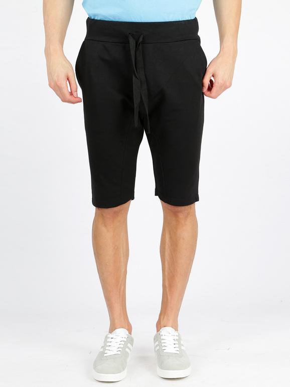 Papeete Pantaloncini in cotone con cavallo basso Bermuda uomo Nero taglia XL