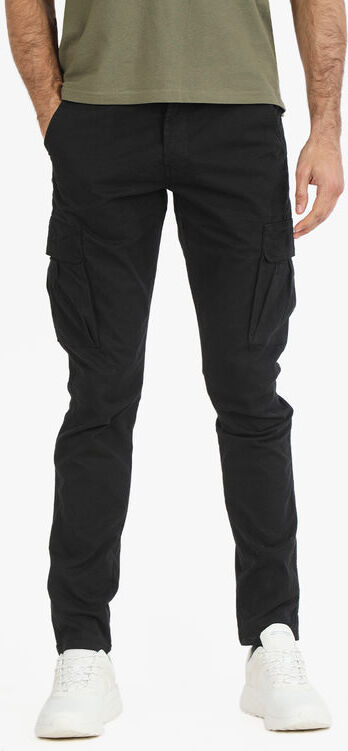 j.sette Pantaloni cargo da uomo in cotone taglie grandi Pantaloni Casual uomo Nero taglia 52