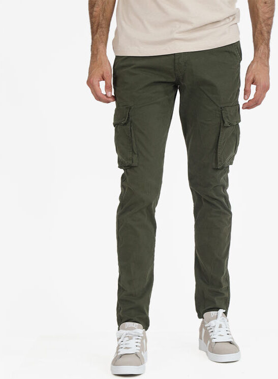 j.sette Pantaloni cargo da uomo in cotone Pantaloni Casual uomo Verde taglia 50