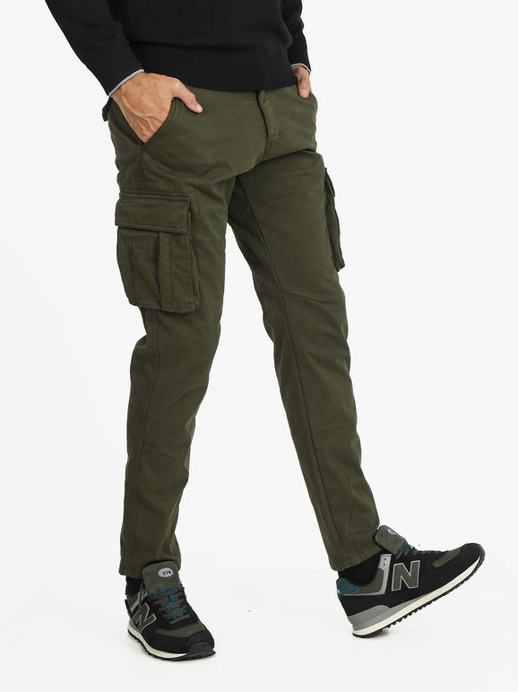 Tmk Pantaloni cargo da uomo Pantaloni Casual uomo Verde taglia 50