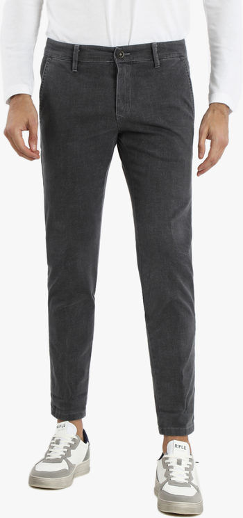 J.E. Mc Collum Pantaloni casual da uomo in cotone taglie grandi Pantaloni Casual uomo Grigio taglia 54