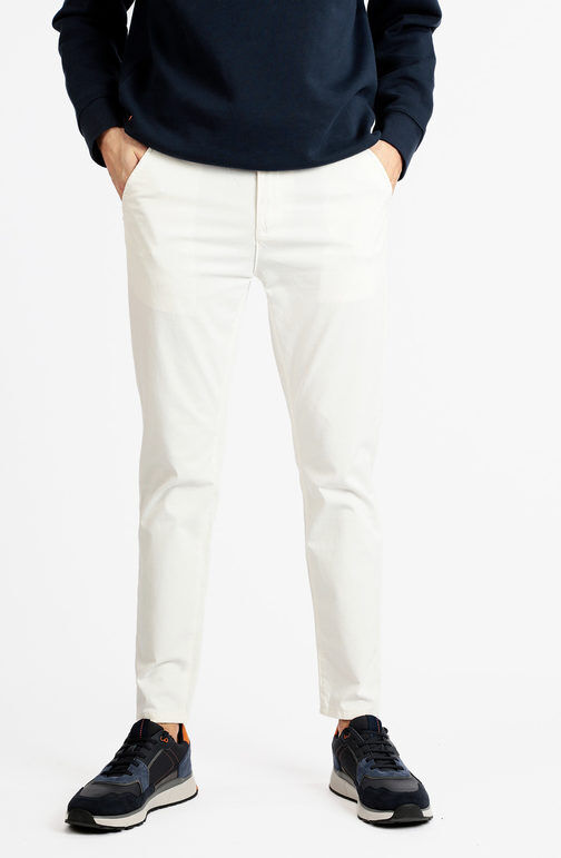 Max Tre Pantaloni casual da uomo Pantaloni Casual uomo Bianco taglia 52