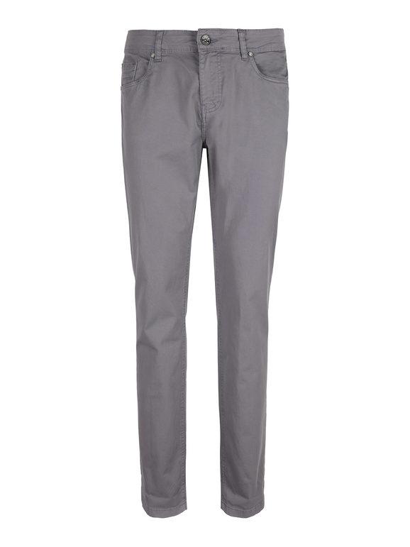 Coveri Pantaloni classic fit in cotone Pantaloni Casual uomo Grigio taglia 46