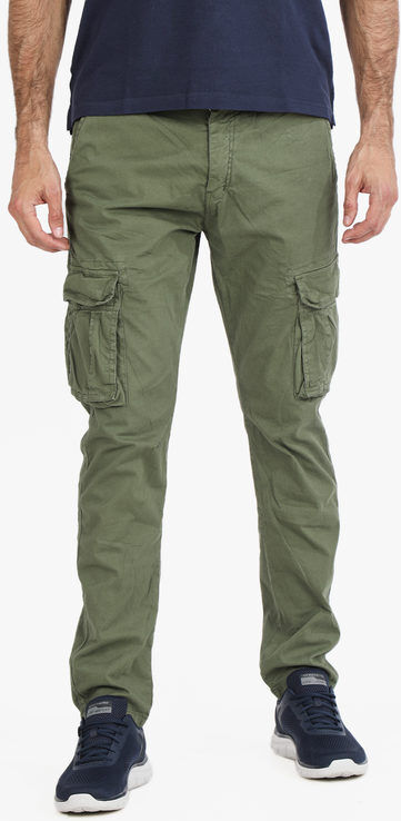 X-Feel Pantaloni da uomo in cotone con tasconi Pantaloni Casual uomo Verde taglia 50