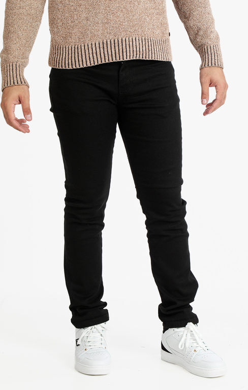 Wampum Pantaloni regular fit da uomo in cotone stretch Pantaloni Casual uomo Nero taglia 48