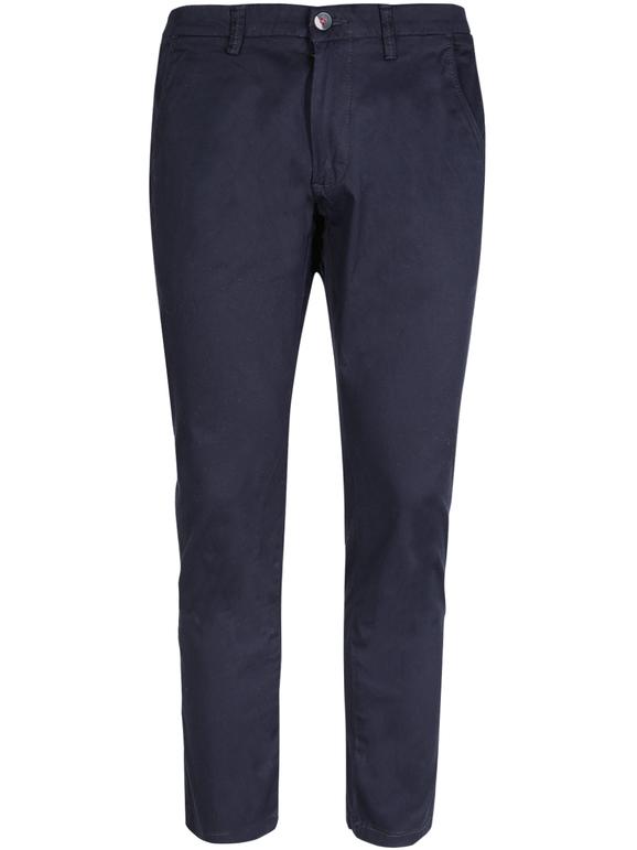 Guy Pantaloni uomo in cotone modello capri Pantaloni Casual uomo Blu taglia 46