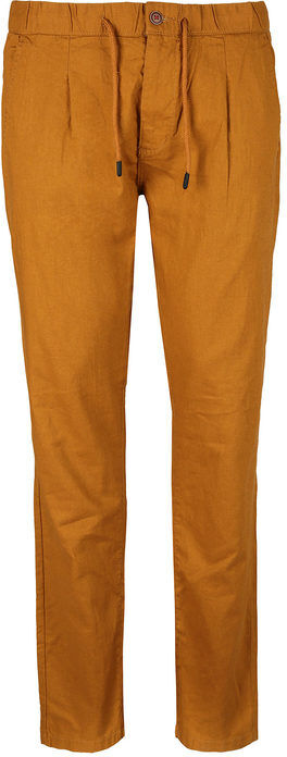 Guy Pantaloni uomo in misto lino Pantaloni Casual uomo Marrone taglia XXL