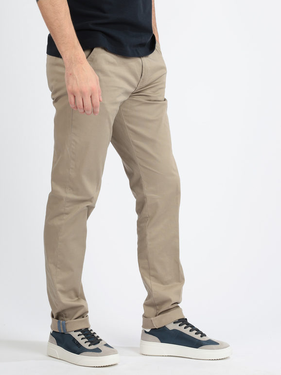 Be Board Pantaloni uomo stretch Pantaloni Casual uomo Beige taglia 54