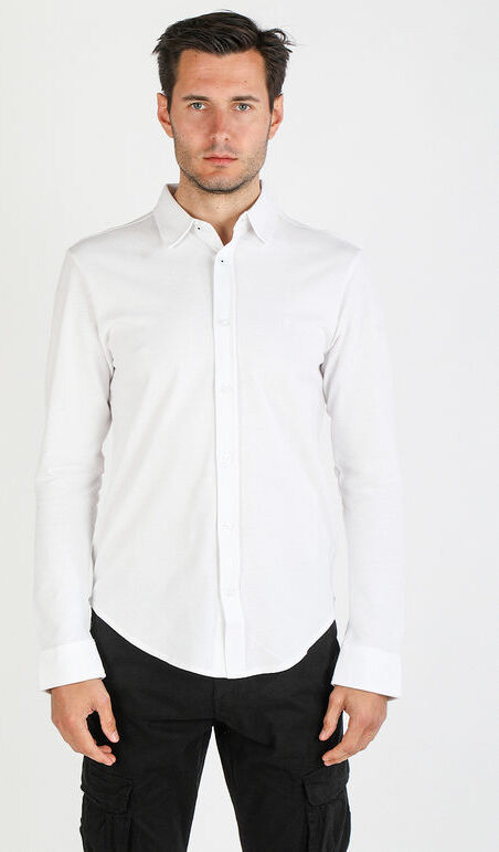 Coveri Polo camicia in cotone da uomo Camicie uomo Bianco taglia M