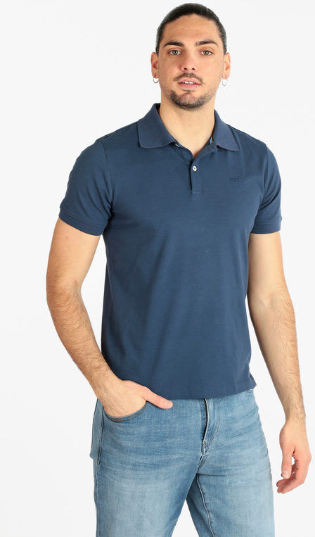 Geox Polo manica corta in cotone da uomo Polo Manica Corta uomo Blu taglia L