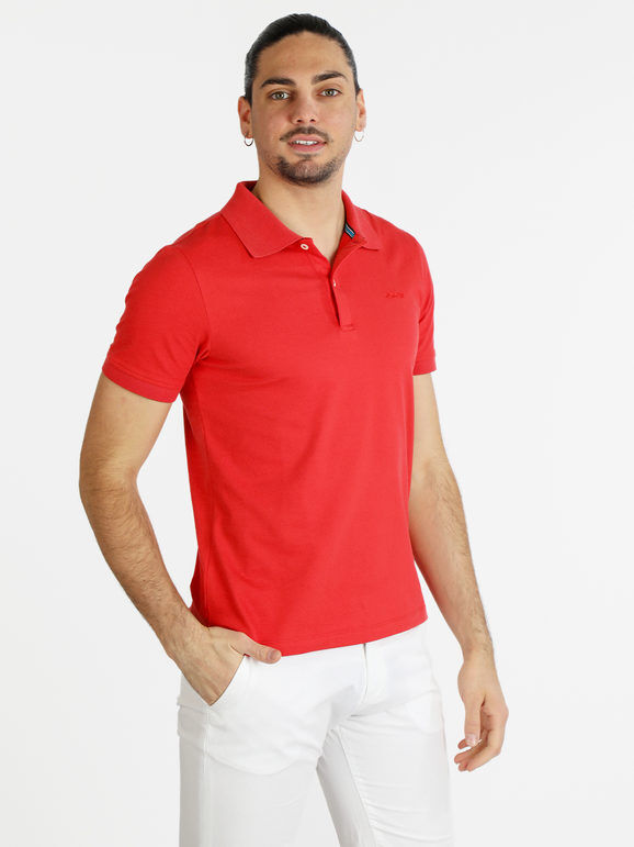 Geox Polo manica corta in cotone da uomo Polo Manica Corta uomo Rosso taglia L