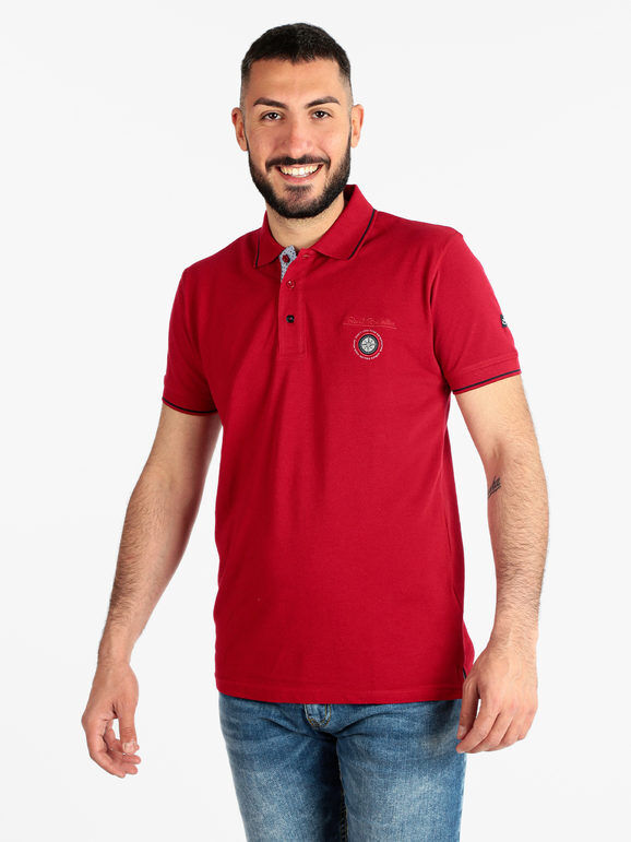 Renato Balestra Polo manica corta uomo con logo Polo Manica Corta uomo Rosso taglia XXL