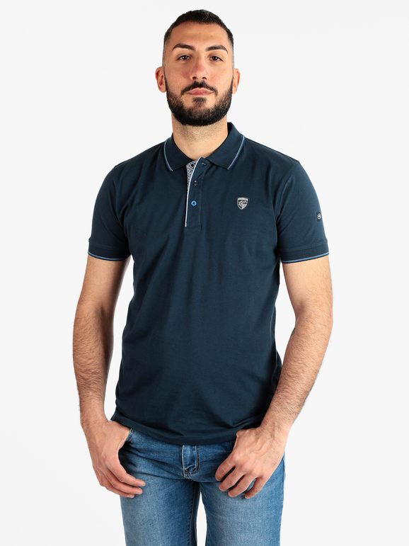 Renato Balestra Polo manica corta uomo con logo Polo Manica Corta uomo Blu taglia XXL