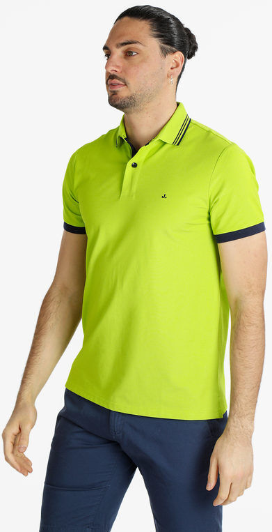 Johnny Looper Polo uomo manica corta in cotone Polo Manica Corta uomo Giallo taglia XL