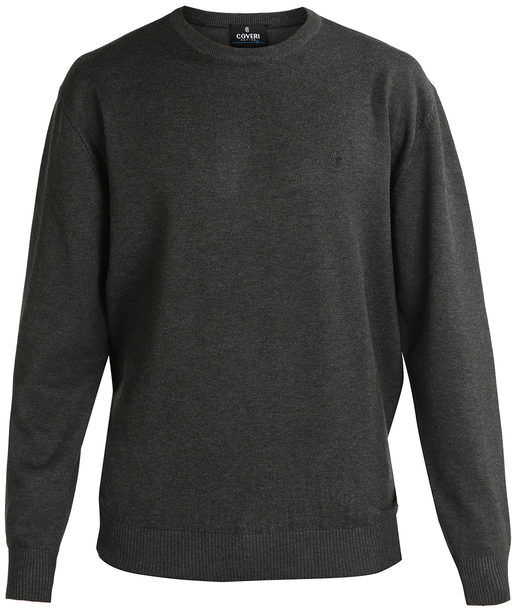 Coveri Pullover girocollo da uomo taglie forti Pullover uomo Grigio taglia 5XL